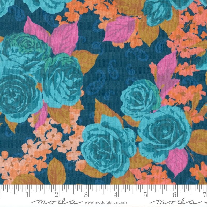 Paisley Rose Prussian Blue