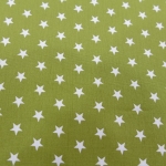 Baumwolldruck Petit Stars Khaki